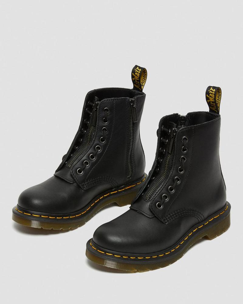 Black Women's Dr Martens 1460 Pascal Nappa Winter Boots | CA 289PJJ